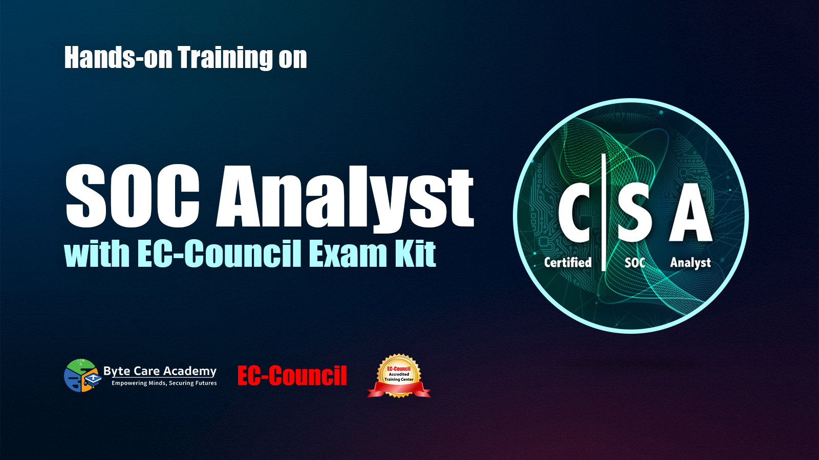 SOC Analyst With EC-Council Exam kit